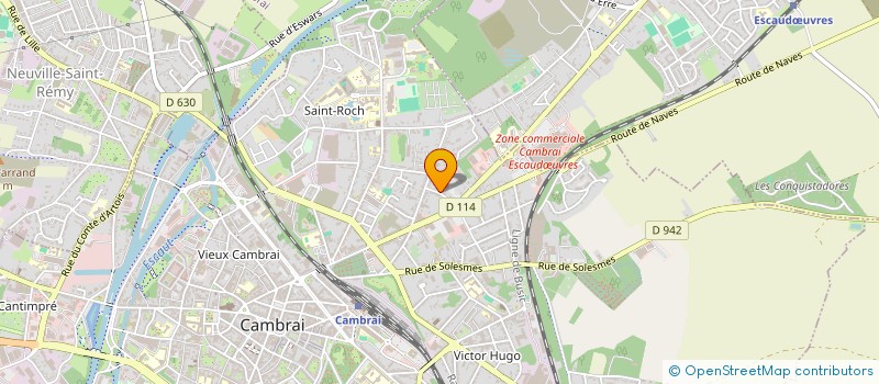 localisation de l'entreprise ACDP à ESCAUDAIN