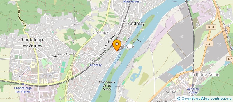 localisation de l'entreprise ACDP  ANDRESY