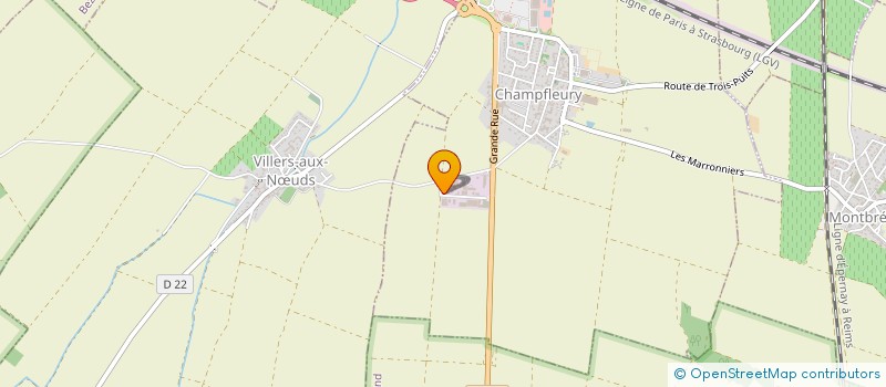 localisation de l'entreprise ACDR  CHAMPFLEURY