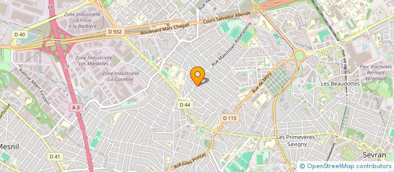 localisation de l'entreprise ACDRP à AULNAY-SOUS-BOIS