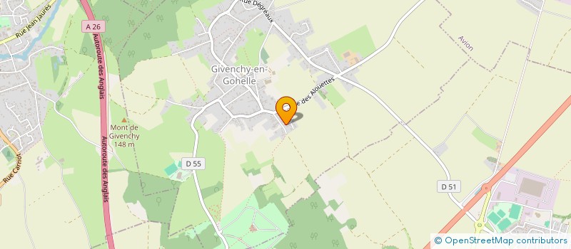 localisation de l'entreprise ACDS  GIVENCHY-EN-GOHELLE