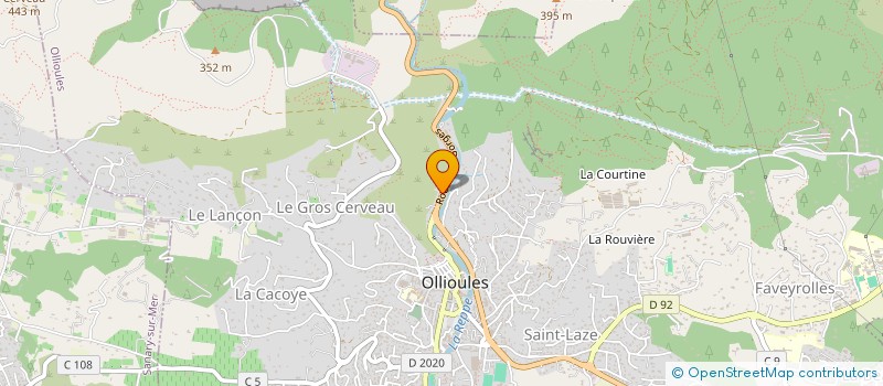 localisation de l'entreprise ACDSJ  OLLIOULES