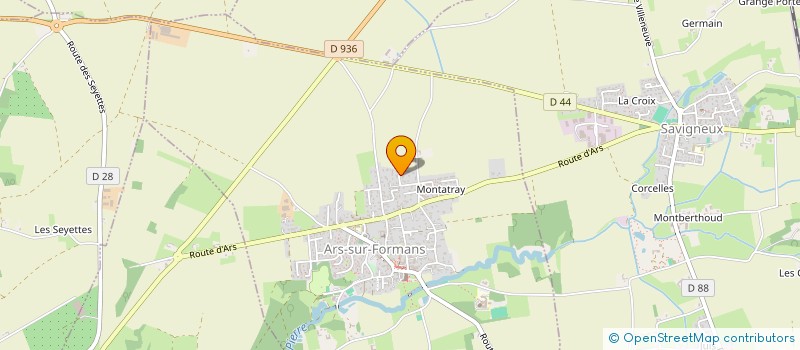 localisation de l'entreprise ACDT IMMO  ARS-SUR-FORMANS