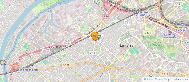 localisation de l'entreprise ACDY à NANTERRE
