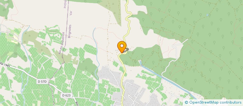 localisation de l'entreprise ACE 1993  POURRIERES