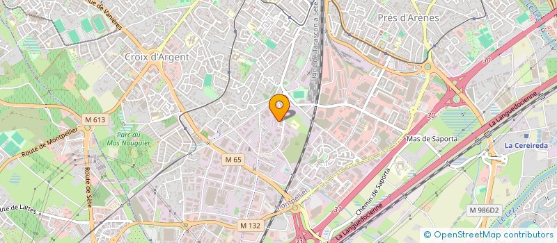 localisation de l'entreprise ACE 33 à MONTPELLIER