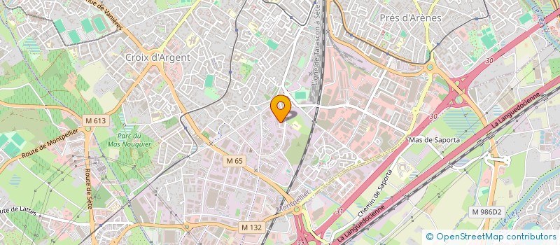 localisation de l'entreprise ACE 34 BIS à MONTPELLIER