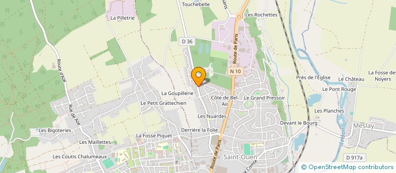 localisation de l'entreprise ACE 41 à SAINT-OUEN