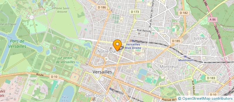 localisation de l'entreprise ACE à VERSAILLES