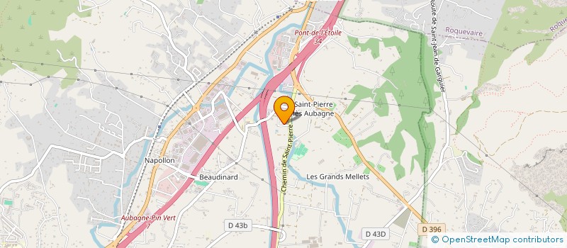 localisation de l'entreprise ACE  AUBAGNE