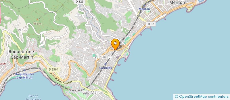 localisation de l'entreprise ACE à MENTON