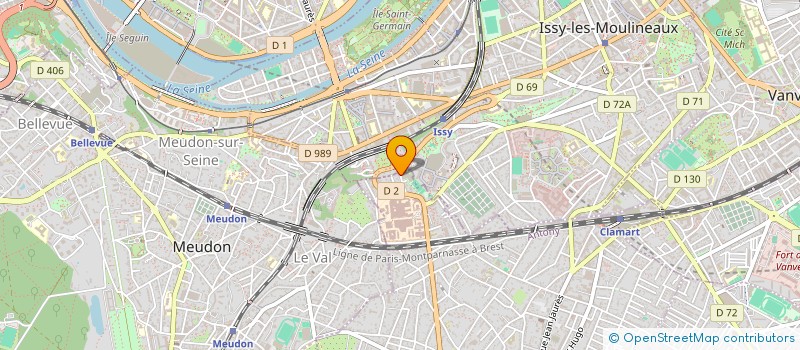 localisation de l'entreprise ACE à CLAMART