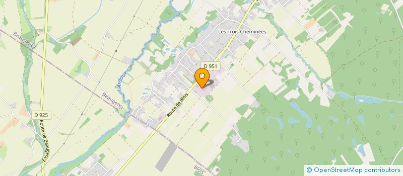 localisation de l'entreprise ACE à LAILLY-EN-VAL