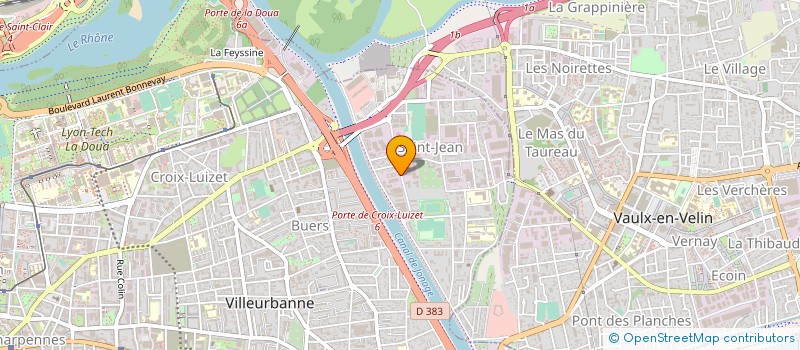 localisation de l'entreprise ACE  VILLEURBANNE