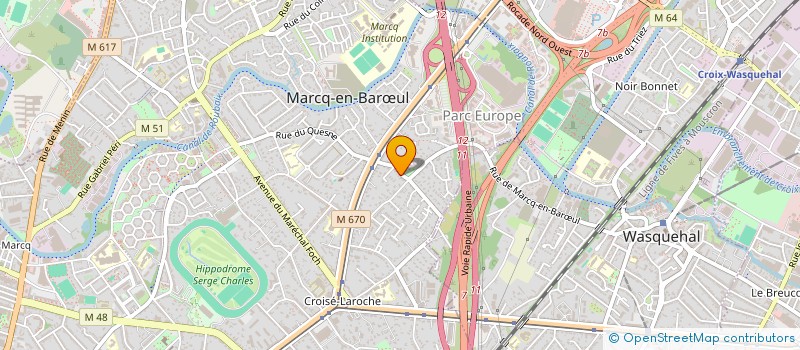 localisation de l'entreprise ACE à MARCQ-EN-BARŒUL