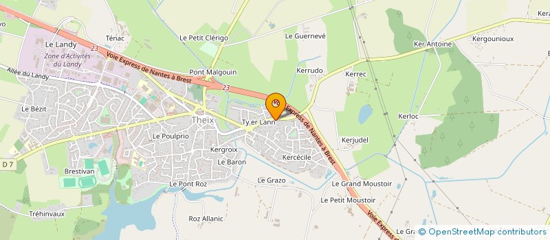 localisation de l'entreprise ACE 56  BADEN