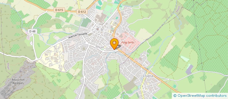 localisation de l'entreprise ACE  THUIR