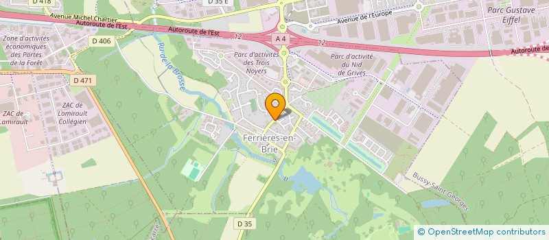 localisation de l'entreprise ACE  FERRIERES-EN-BRIE