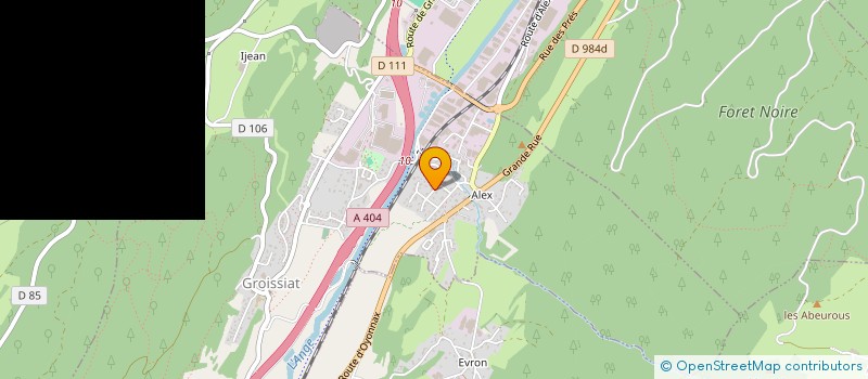 localisation de l'entreprise ACE AINVEST à GROISSIAT
