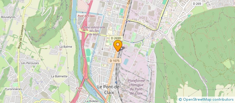 localisation de l'entreprise ACE AMBIANCES ET COULEURS EXTERIEUR  LE PONT-DE-CLAIX