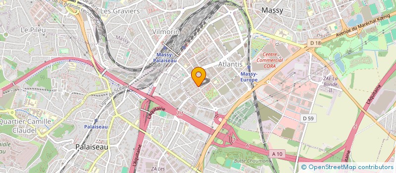 localisation de l'entreprise ACE AMPERE à MASSY