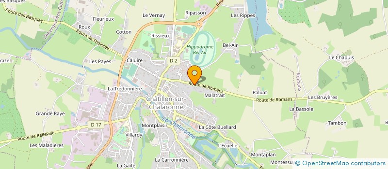localisation de l'entreprise ACE AUTOMATION  CHATILLON-SUR-CHALARONNE