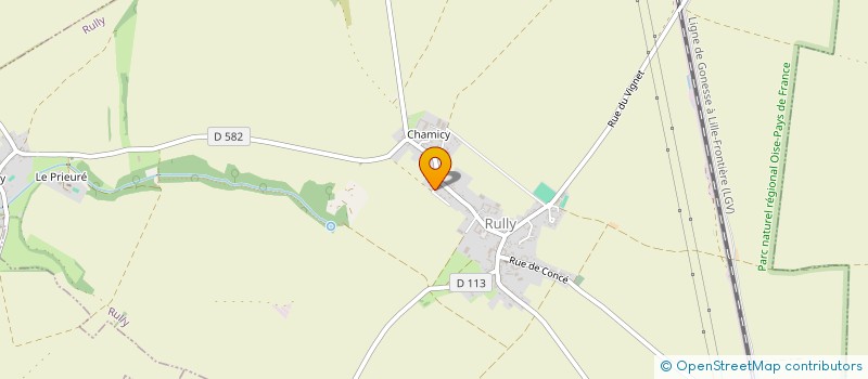 localisation de l'entreprise ACE-BG  RULLY