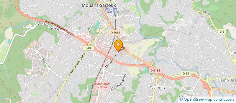 localisation de l'entreprise ACE CANNES à MOUGINS