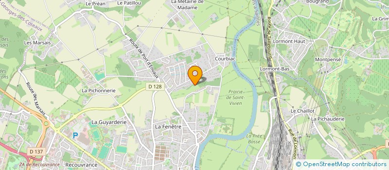 localisation de l'entreprise ACE CONSEIL  SAINTES