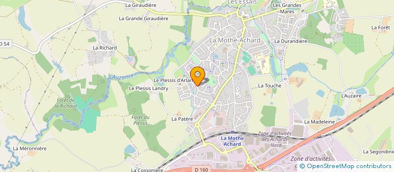 localisation de l'entreprise ACE CONSEIL-EVENEMENTS  LES ACHARDS