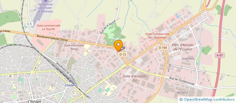 localisation de l'entreprise ACE CONSEILS à CHOLET