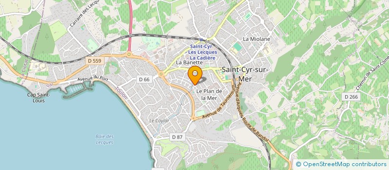 localisation de l'entreprise ACE DESIGN à SAINT-CYR-SUR-MER