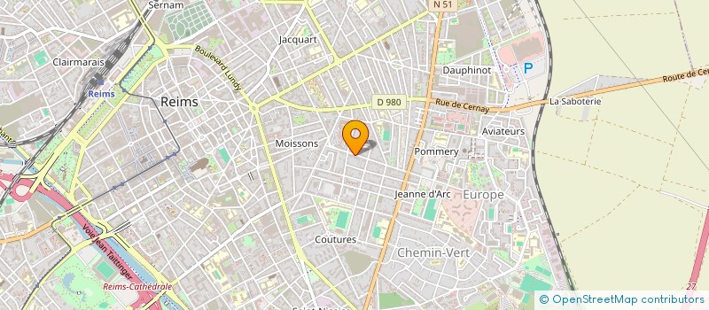 localisation de l'entreprise ACE ENTREPRISE  REIMS