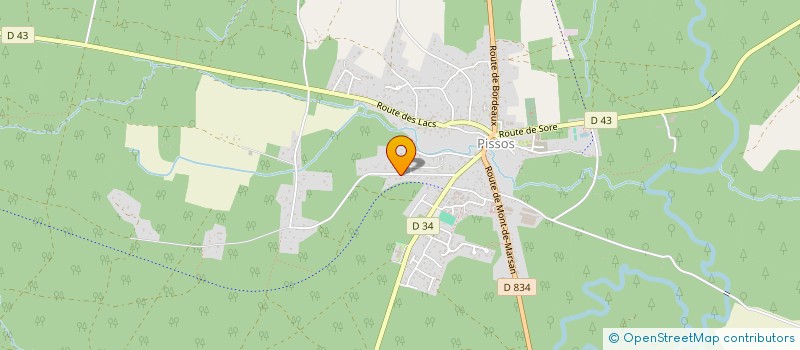 localisation de l'entreprise ACE FAMILY  PISSOS