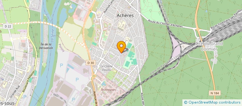 localisation de l'entreprise ACE FORMATION à ACHERES