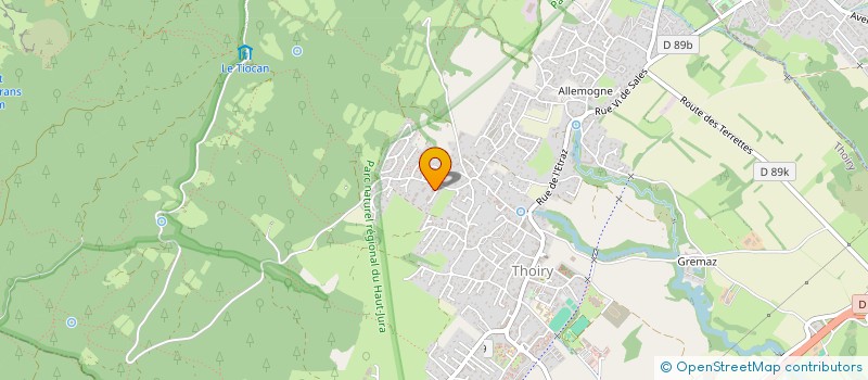 localisation de l'entreprise ACE HALL  THOIRY