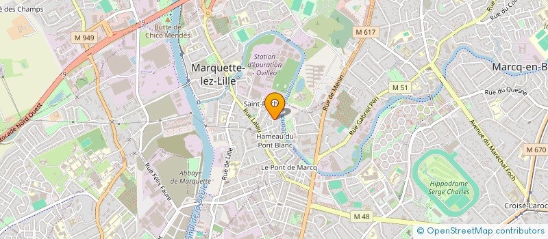 localisation de l'entreprise ACE HOLDING  MARQUETTE-LEZ-LILLE