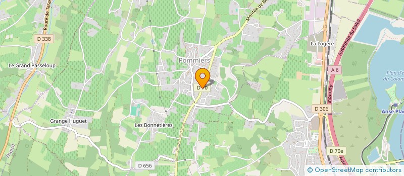 localisation de l'entreprise ACE IMMO  POMMIERS