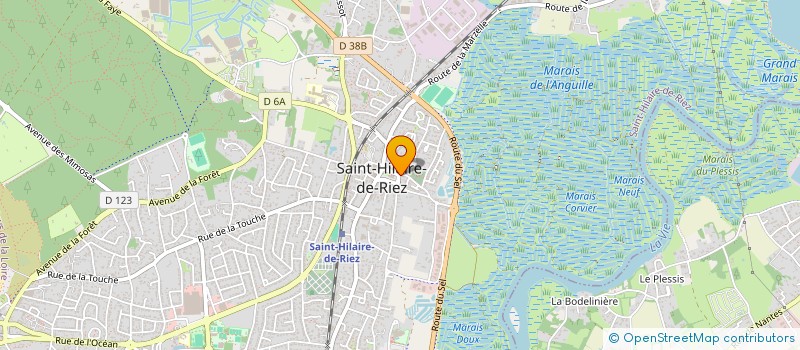 localisation de l'entreprise ACE IMMOBILIER à SAINT-HILAIRE-DE-RIEZ