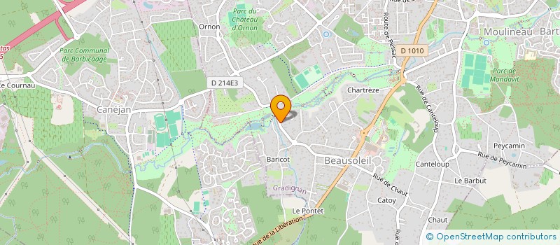 localisation de l'entreprise ACE INVEST à GRADIGNAN