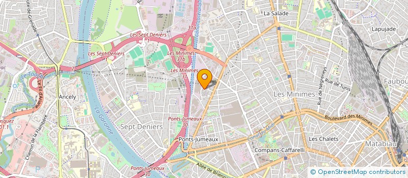 localisation de l'entreprise ACE JR  TOULOUSE