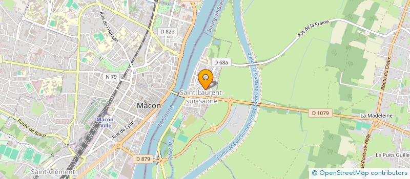 localisation de l'entreprise ACE KING POKER CLUB  SAINT-LAURENT-SUR-SAONE