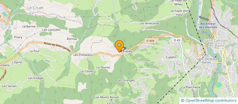 localisation de l'entreprise ACE LE FRENEY  SAINT-GERVAIS-LES-BAINS