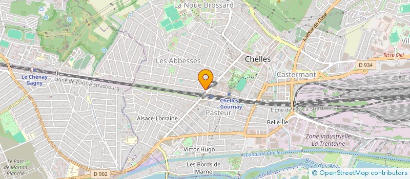 localisation de l'entreprise ACE MAURER ROUXEL  CHELLES