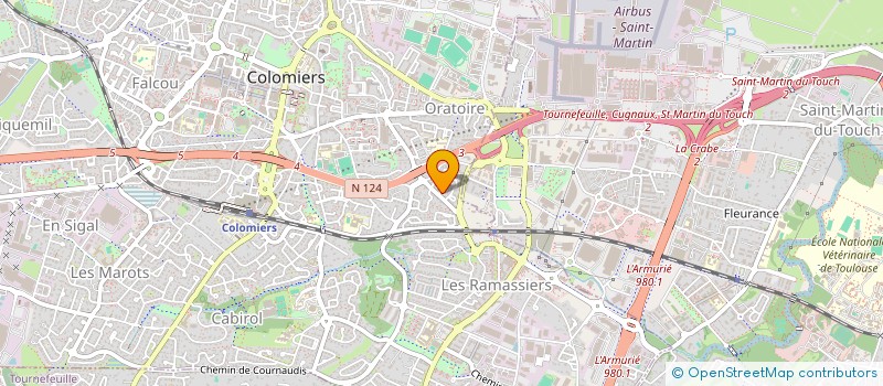 localisation de l'entreprise ACE OPTIQUE à COLOMIERS
