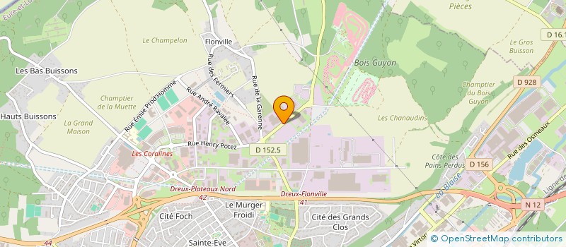 localisation de l'entreprise ACE PAINTBALL à DREUX