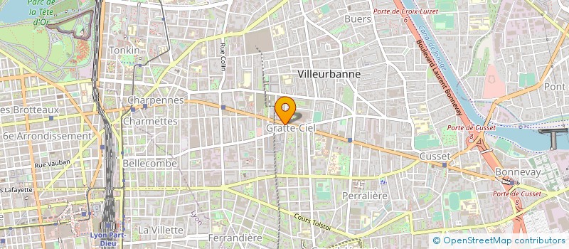 localisation de l'entreprise ACE-PRO à VILLEURBANNE