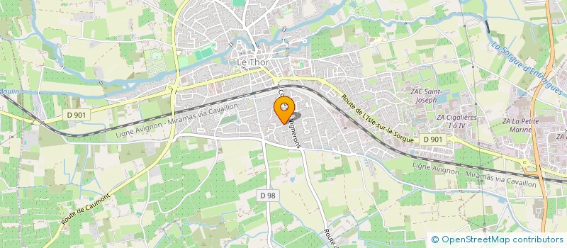 localisation de l'entreprise ACE PROVENCE 84  LE THOR