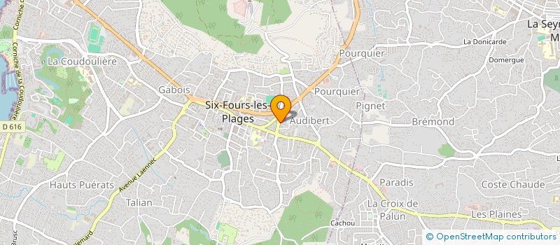 localisation de l'entreprise ACE RENOVATION à SIX-FOURS-LES-PLAGES