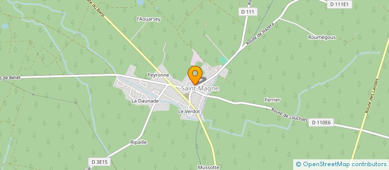 localisation de l'entreprise ACE'S  SAINT-MAGNE